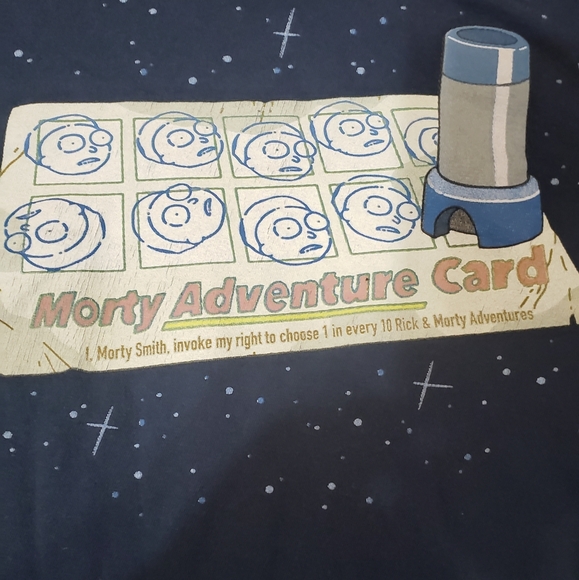 Rick and Morty Adventure Card t-shirt - Picture 2 of 4